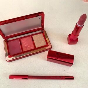 Natasha Denona Berry Pop Collection Cheek Trio Lipstick Lip Crayon